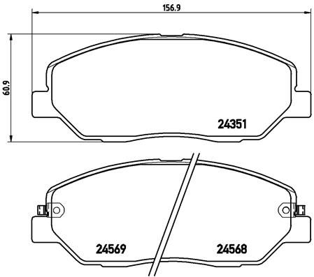 P30036_=1226 02 [581014DU00] !колодки дисковые п.\ Hyundai Santa Fe 2.7/2.2CRDi 05>