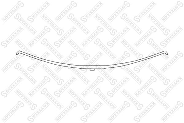 84-55606-SX_рессора 1-листовая !1/43x43x75 604+604 --/-- \Fruehauf