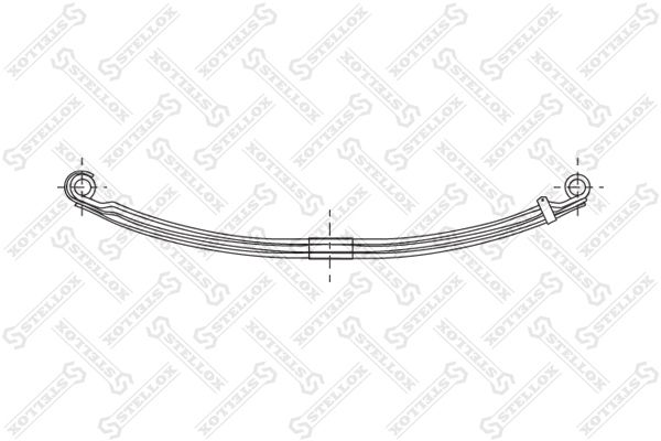 84-55693-SX_рессора 3-ех лист. !передн. 1/25+2/26х90х89 950+950 S20 \Iveco Stralis EuroTrakker