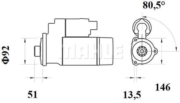 MS 757_стартер! 24V 5.5kW 12зубьев\ MAN TGA 2002 -> D2876