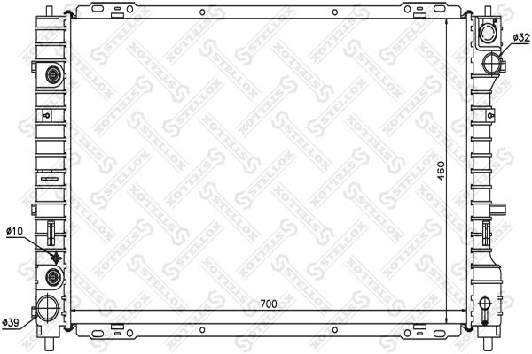 10-25380-SX_радиатор системы охлаждения!\ Ford Maverick, Mazda Tribute 3.0 01>