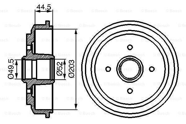 0 986 477 149_барабан тормозной!\ Ford Fiesta/Fusion 1.25/1.3/1.4/1.4TDCi/1.6/1.6TDCi 01>