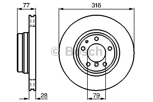 0 986 478 622_диск тормозной передний!\ BMW E38 2.5-3.5 M51/M52/M57/M60/M62 94-01