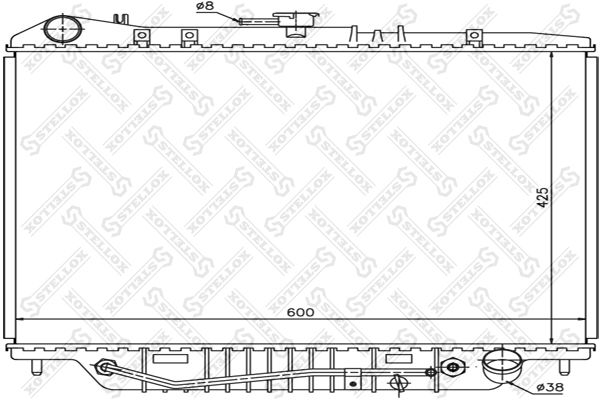 10-26058-SX_радиатор системы охлаждения! АКПП\ Isuzu Trooper 3.2 92-97