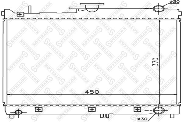 10-26249-SX_радиатор системы охлаждения! МКПП\ Suzuki Jimny 1.3i 16V 98>