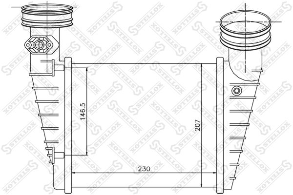 10-40157-SX_интеркулер!\ VW Passat, Skoda SuperB 1.8T AWT 00-03