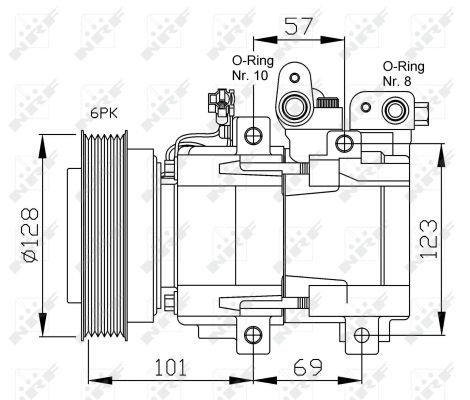 32204_компрессор кондиционера!\ Hyundai Santa Fe 2.0CRDI 01-06