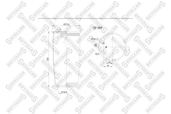 84-00144-SX_пневмоподушка без стак.!\ MAN TGA/TGS/TGX