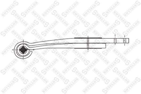 84-55650-SX_полурессора! 2/40x80x89 550+340/230/80 с круглым пальцем\ Kassbohrer