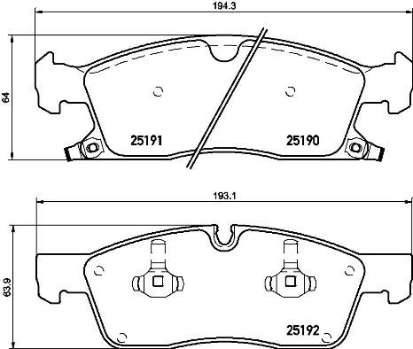 P37015_колодки дисковые п.!\ Jeep Grand Cherokee III/IV 3.6 V6/5.7 V8 09>