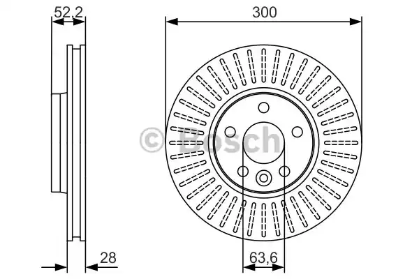 0 986 479 974_диск тормозной передний!\ Ford Galaxy/S-max 1.8D-2.5, Volvo S60/S80/XC70 06>