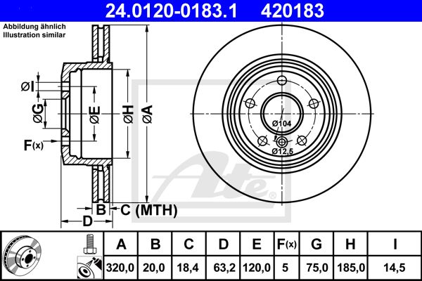 24.0120-0183.1_диск тормозной задний!\ BMW E60/E61 2.0-3.0/2.5D/3.0D M54/M57/N57 03>