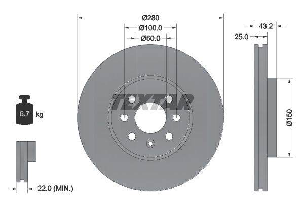 92129303_диск тормозной передний!\ Opel Astra 1.4/1.6 04>