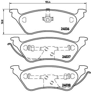 P11014_=GDB4130=811 00 !колодки дисковые з.\ Dodge Caravan, Chrysler Voyager/Grand Voyager all 00>