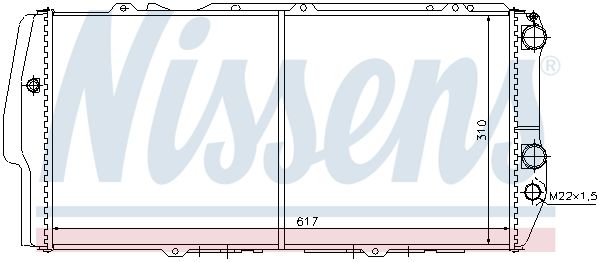 NS604781_радиатор системы охлаждения!\ Audi 100/200 1.8-2.3 83-90