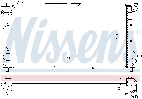 NS62382A_радиатор системы охлаждения! без AC\ Mazda 323 1.5i/1.8i 16V 94-98