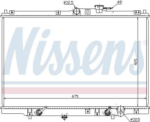 NS63346_радиатор системы охлаждения!\ Honda Shuttle 2.2/2.3 94-98