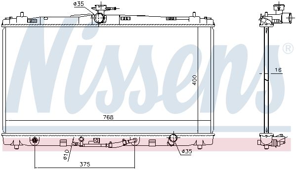 NS646906_радиатор системы охлаждения! \ Toyota Camry 2.5/3.5i 11>