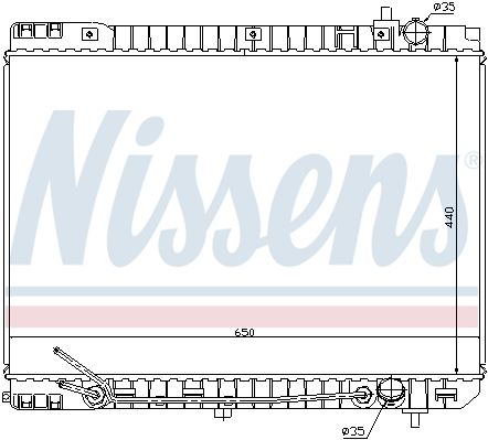 NS66759_радиатор системы охлаждения!\ Kia Carnival 2.9CRDI 06>