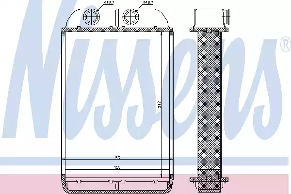 NS70232_радиатор печки!\ Audi A6 1.8-4.2i/D 97-05