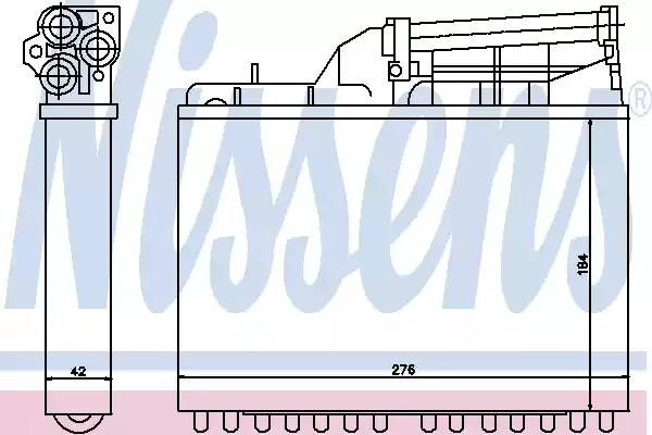 NS70502_радиатор печки!\ BMW E34 1.8-4.0/2.5TD 88-97