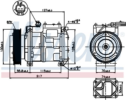 NS89097_компрессор кондиционера!\ Chrysler Voyager 2.4 95>