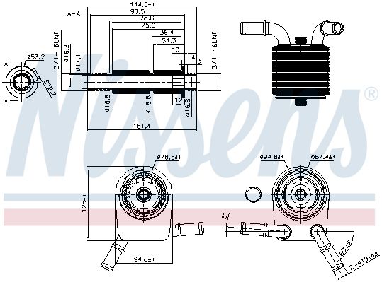 NS90849_радиатор масляный!\ Ford Focus C-Max 03>