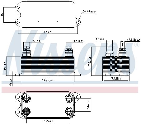 NS90909_радиатор масляный!\ MB W212 09>