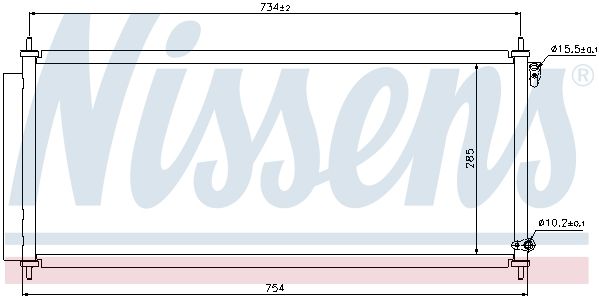 NS940051_=AVA HD5222 [80110SAA013] !радиатор конд.\ Honda Jazz 1.2/1.4 02>