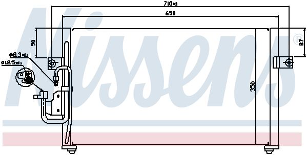 NS94037_=NS94035=HY5059=GR923062 [9760629100] !радиатор конд.\ Hundai Coupe/Lantra all 96>