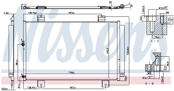 NS940640_радиатор кондиционера!\ Toyota Highlander 3.5i 08>