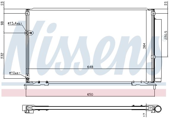 NS940707_радиатор кондиционера!\ Honda Civic VIII 1.8/2.0 05>