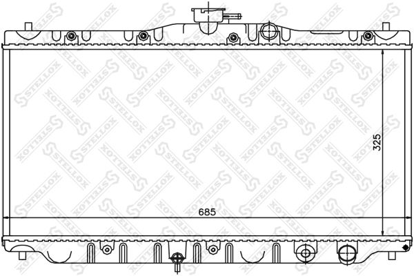 10-26079-SX_радиатор системы охлаждения! АКПП\ Honda Accord 2.0 85-89