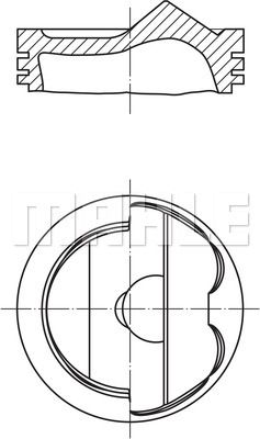 028PI00124000_поршень! d84.5\ Audi A4/A5/A6/A7/A8/Q5, VW Touareg 3.0 TFSI 08>