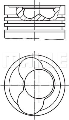 030 59 02_поршень! d81x2.5x2x3 +0.5 (3-5 цил.)\ VW TR 2.5TDi 96>