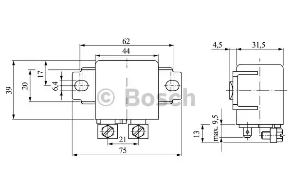 0 332 002 156_реле универсальное!\ Ford Transit, MB Sprinter, BMW E32/E34/E36 <00