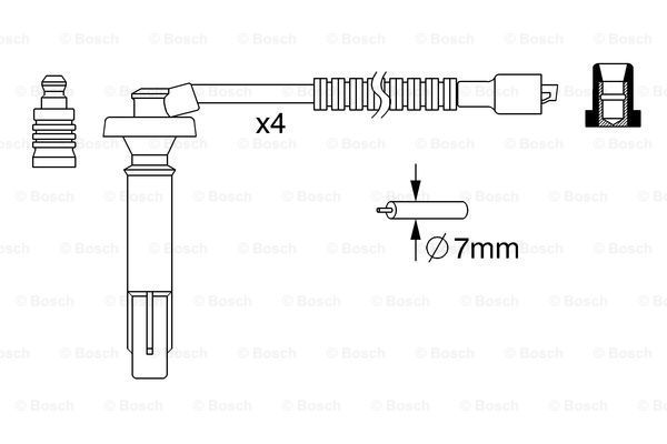 0 986 357 262_к-кт проводов!\ Subaru Forester 2.0i 97-02