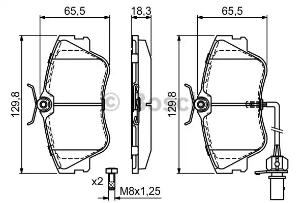 0 986 424 672_=480 21=491 021B-SX=224751 !колодки дисковые п.\ VW T4 2.5/2.4D &Syncro 98-04 диск 15'