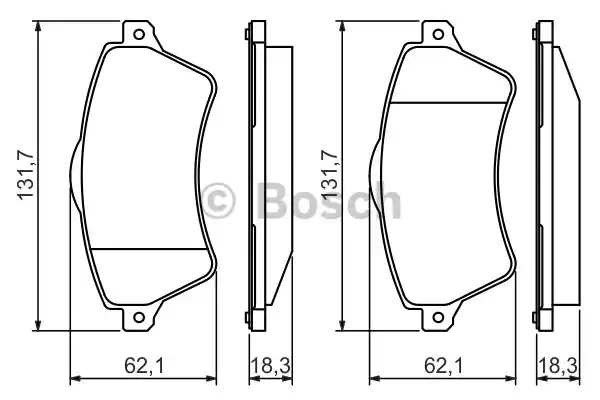 0 986 424 721_=822 00=FDB1473=224023 !колодки дисковые п.\Land Rover Freelander 1.8i/2.5i/2.0TD4 00>