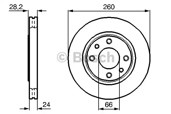 0 986 478 830_диск тормозной передний!\ Peugeot 406 1.6-1.9D 95-04