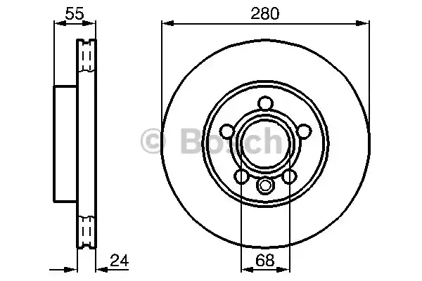 0 986 478 846_диск тормозной передний!\ VW T4 2.0-2.4D 90>