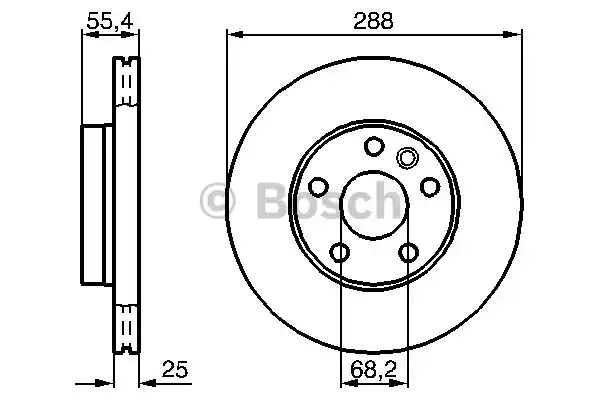 0 986 478 893_диск тормозной передний!\ Ford Galaxy, VW Sharan 1.8-1.9TDi 95>