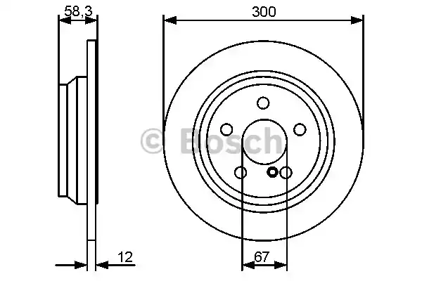 0 986 479 414_диск тормозной задний!\ MB W221/R230 2.8-3.2CDi 05>