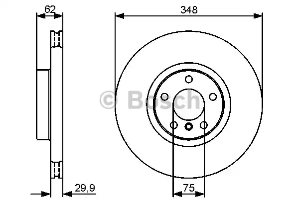 0 986 479 436_диск тормозной передний!\ BMW X5 3.0/4.8, X6 3.0d 07>