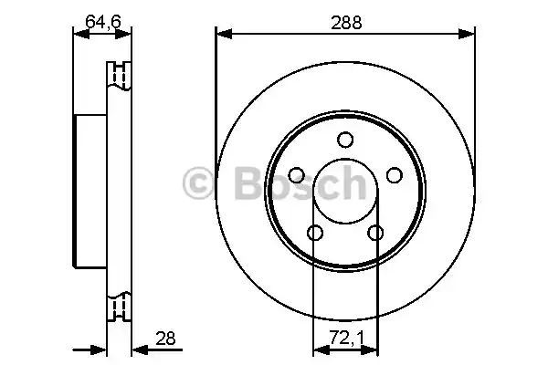 0 986 479 461_диск тормозной передний!\ Jeep Grand Cherokee 2.4/2.5/2.8/3.7 01>