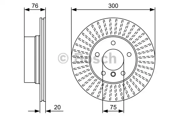 0 986 479 497_диск тормозной задний!\ BMW E82/E88 1.8i/2.0i/2.5i/1.8D/2.0D 08>