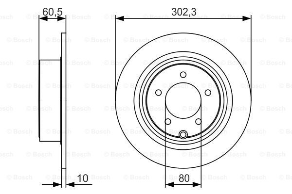 0 986 479 R07_диск тормозной задний!\ Chrysler Sebring, Dodge Avenger/Caliber 2.0/2.4/2.7 07> ABS