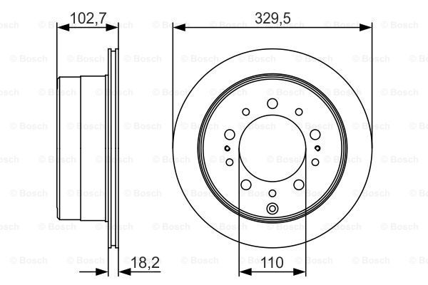 0 986 479 R15_диск тормозной задний!\Toyota Land Cruiser 100 4.2TD/4.7 98>