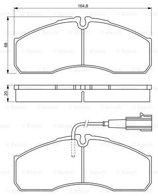 0 986 494 278_колодки дисковые передние! \ Nissan Cabstar 06>