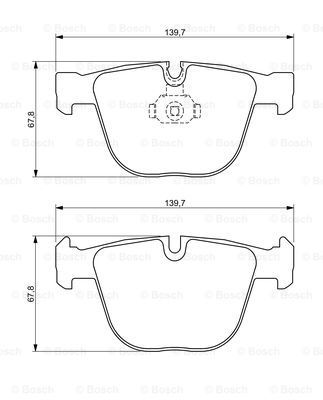 0 986 494 325_колодки дисковые задние! с антискрип. пл.\ BMW X5 M 09>/ X6 5.0i 08>